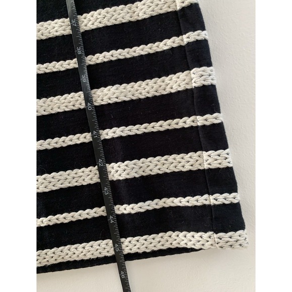 MAX STUDIO Black Cream Stripe Knit Sleeveless Maxi Dress xs - Picture 4 of 7